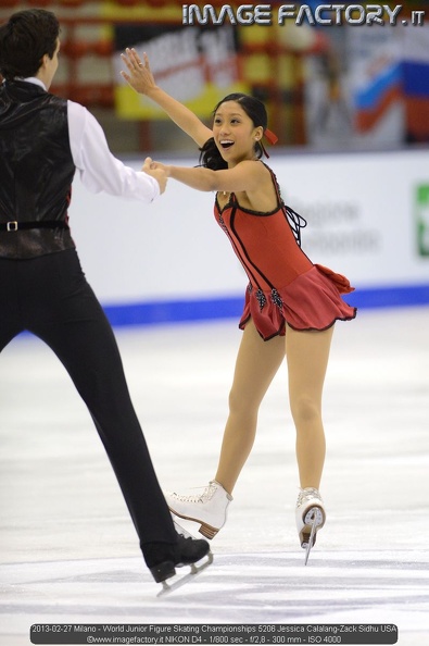 2013-02-27 Milano - World Junior Figure Skating Championships 5206 Jessica Calalang-Zack Sidhu USA.jpg